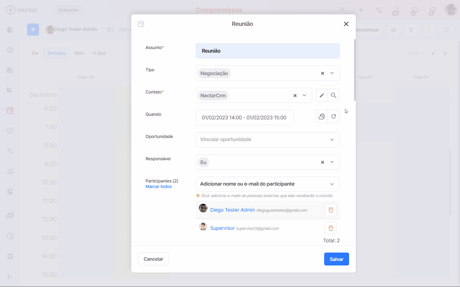 Como integrar com o Microsoft Teams Central de Ajuda NectarCRM